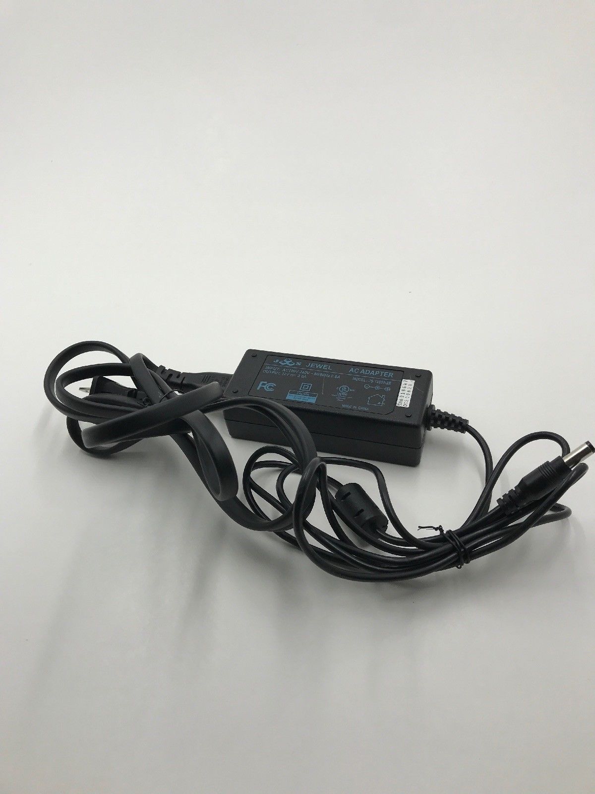 NEW Jewel JS-12030-2E 12V 3A LCD Power Supply Cord Charger AC DC Adapter